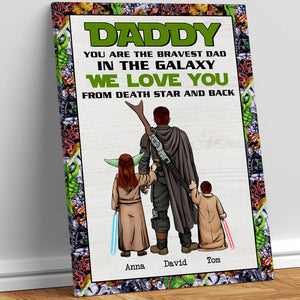 You Are The Bravest Dad Personalized Canvas Print, Gift For Dad-4ohtn180523hh - Poster & Canvas - GoDuckee