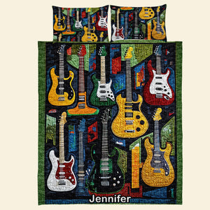 Personalized Gifts For Guitar Lovers Quilt Bed Set 09QNQN301224 - Blanket - GoDuckee