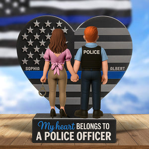Police Couple Acrylic Plaque Personalized Gifts For Couple 01TOQN020625-Homacus