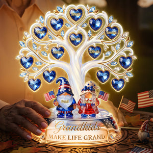 American Gnome Grandparent Light Box - Personalized Gifts For Grandparents 03pata020426 - Light Box - GoDuckee