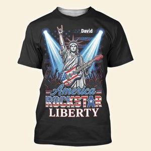 Patriotic Guitar Rockstar Shirt Personalized Gifts 03PAQN060426 - AOP Products - GoDuckee