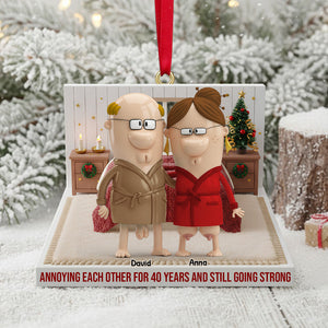 Personalized Funny Gifts For Old Couple Christmas Ornament 03natn021125 - Ornament - GoDuckee