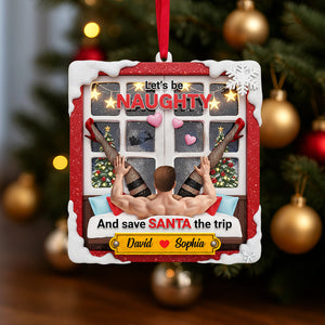 Personalized Funny Gifts For Couple Christmas Ornament 04hutn160925 - Ornament - GoDuckee