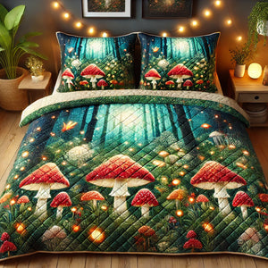 Personalized Gifts For Mushroom Lover Quilt Bedding Set Special Line 03TODT160125 - Blanket - GoDuckee