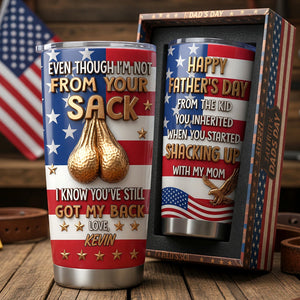 USA Step Dad 20oz Tumbler - Personalized Gifts For Step Dad 07tyqn060526 - Tumbler Cup - GoDuckee
