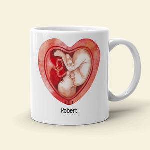 Dear Mommy You're Doing A Great Job, Personalized Mug, Pregnancy Gift For New Mom - Coffee Mug - GoDuckee