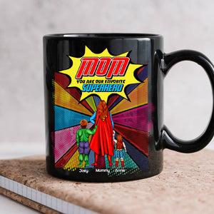 Personalized Gifts For Mom Black Coffee Mug You Are My Favorite Mom 01OHLU260225PA - Coffee Mug - GoDuckee