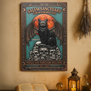 Witch Salem Metal Sign - Personalized Gifts For Witch Lover 01NAPU150725 - Metal Signs - GoDuckee
