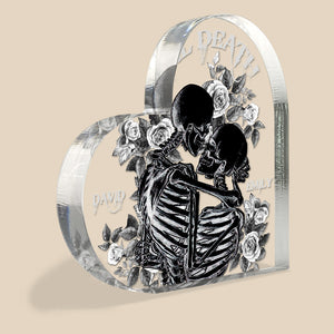Till Death-Personalized Acrylic Plaque-Gift For Couple- Skull Couple Acrylic Plaque - Decorative Plaques - GoDuckee