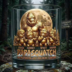 King Of The Forest Dad Round Glass, Personalized Gifts For Dad 03qhdt060626 - Glass - GoDuckee
