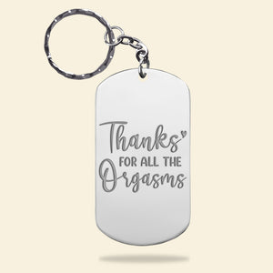 Romantic Couple, Love You Forever, Personalized Stainless Steel Engraved Keychain, Couple Gifts, Gifts For Her, Gifts For Him - Keychains - GoDuckee