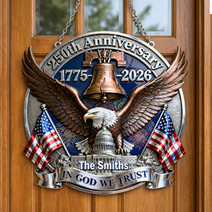 250th Anniversary Of The USA Metal Sign - Personalized Gifts For Patriotic Family 02namg020326 - Metal Signs - GoDuckee