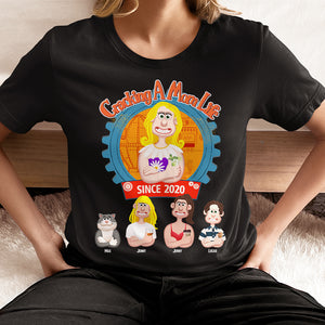 Personalized Gifts For Mom Shirt 01totn260225pa Cracking A Mom Life - Shirts - GoDuckee