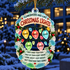 Coworker Christmas Light Ornament - Personalized Gifts For Coworker 04naqn091026