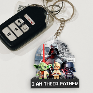 Galaxy Dad Keychain - Personalized Gifts For Dad 01OHPU230525 - Keychains - GoDuckee