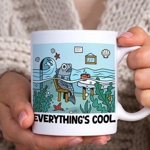 Personalized Funny Burning Coffee Mug 03ohtn020124 Everything Is Fine - Coffee Mug - GoDuckee