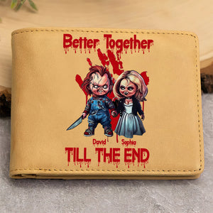 Personalized Gifts For Couple PU Leather Wallet 03OHDT290524 - PU Leather Wallet - GoDuckee
