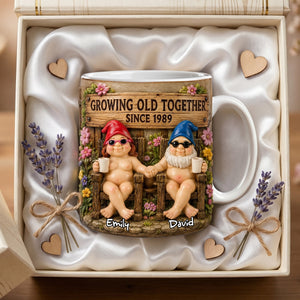 Gnome Naughty Old Couple Coffee Mug - Personalized Gifts For Couple 01nadh190626