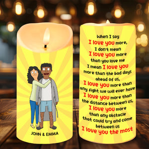 Personalized Gifts For Couple LED Candle 03TOMH251224HG - Led Candle - GoDuckee