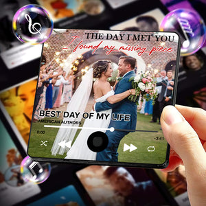 Custom Photo Gifts For Couple Music Fridge Magnet, Newlywed & Anniversary Gift Idea 03qhdt271224 - Fridge Magnet - GoDuckee