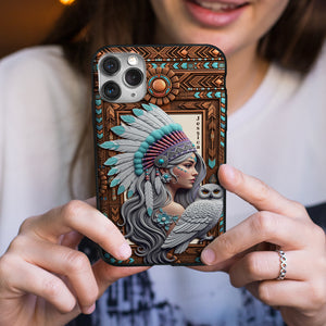 Owl Boho Spirit Girl Phone Case - Personalized Gifts For Her 04NALU200625 - Phone Case - GoDuckee