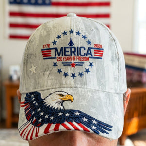 Proud American Eagle Classic Cap, Personalized Gifts For Patriots 01qhqn230225 - Caps - GoDuckee