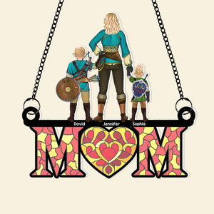 Personalized Gifts For Mom Suncatcher Window Hanging Ornament 04naqn240424hg Mother's Day - Ornaments - GoDuckee