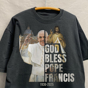 God Bless Pope Francis Shirt 04HUDT230425 - Shirts - GoDuckee