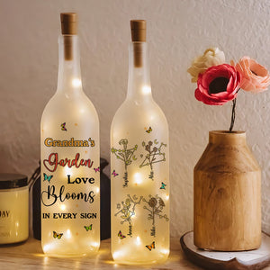 Personalized Gift For Grandma Bottle Lamp Zodiac Sign 04OHMH210225 - Bottle Lamp - GoDuckee
