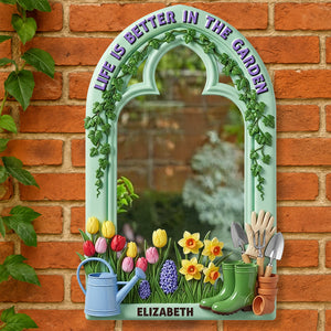Gardening Wall Hanging Mirror Personalized Gifts For Gardeners 04PGDT300725 - Mirror - GoDuckee