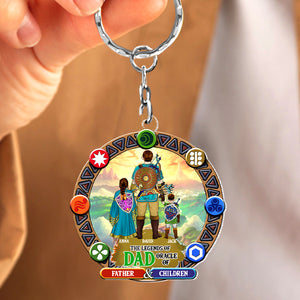 Personalized Gifts For Dad Keychain 04TOTN020524HG Father's Day - Keychains - GoDuckee