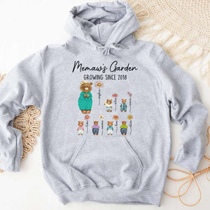 Personalized Gifts For Grandma Shirt 05dtdt200424 Memaw's Garden Memaw Bear And Kids - 2D Shirts - GoDuckee