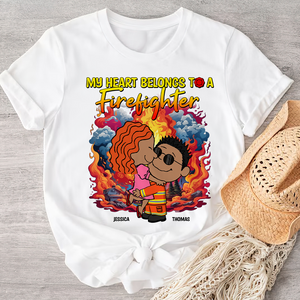 Personalized Gifts For Firefighter Couple Shirt 04xqpu220125hg - Shirts - GoDuckee