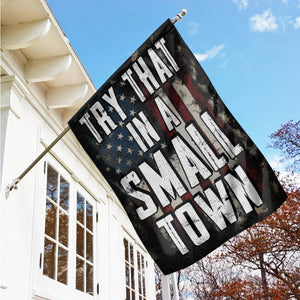 In A Small Town, House Flag, 07ACQN270723-01 - Flag - GoDuckee