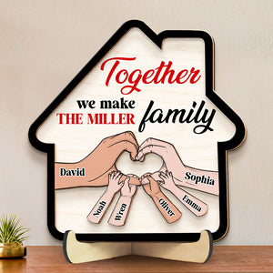 Personalized Gifts For Mom Wood Sign Together We Make Family - Wood Signs - GoDuckee