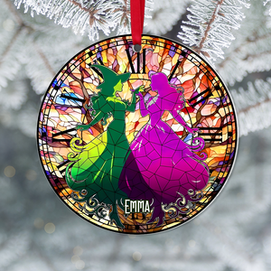 Personalized Gifts For Besties Christmas Witchy Ornament 04xqpu291124 - Ornament - GoDuckee