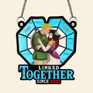 Personalized Gifts For Couple Suncatcher Ornament 03kaqn030125hg - Ornament - GoDuckee