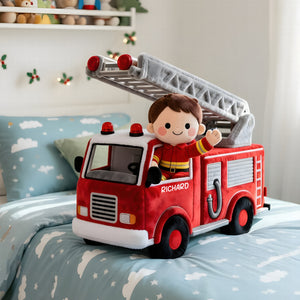 Cute Firefighter Kid Custom Shape Pillow - Personalized Gifts For Kid 01QHQN081125 - Pillow - GoDuckee