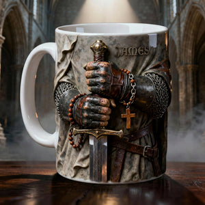 Faithful Templar Knight Coffee Mug, Personalized Gifts For Christians 05qhlu280126 - Coffee Mug - GoDuckee