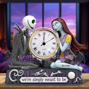 Spooky Couple Desk Clock Plaque - Personalized Gifts For Couple 03ohqn020625 - Clock Plaques - GoDuckee