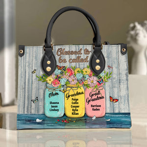 Personalized Gifts For Mom Leather Bag 09HUDT200424 Mother's Day - Leather Bags - GoDuckee