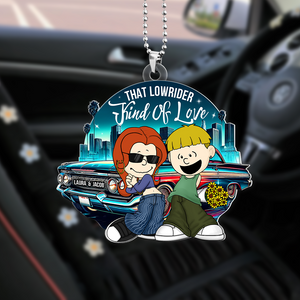 Personalized Gifts For Couple Car Ornament, Lowrider Car Lover 05qhpu030125hg - Ornament - GoDuckee