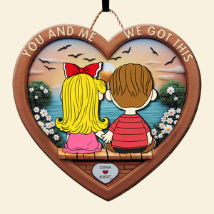 Personalized Gift For Couple Wood Sign Couple Holding Hands 04OHQN051224HG - Wood Sign - GoDuckee