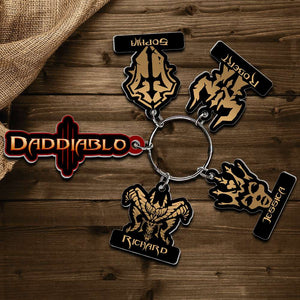 Personalized Gifts For Dad Tag Keychain 01QHDT270524 Father's Day - Keychains - GoDuckee