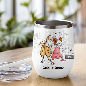 Grow Up Is Optional - Personalized Couple Mug - Gift For Funny Old Couple - Coffee Mug - GoDuckee