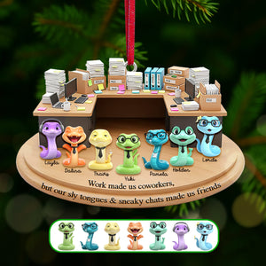 Snake Coworker Acrylic Ornament - Personalized Gifts For Coworker 05tomg151125 - Ornament - GoDuckee