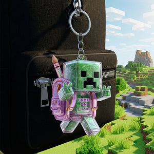 Pixel Gamer Keychain Personalized Back To School Gifts For Kids 02TGDT280725 - Keychains - GoDuckee