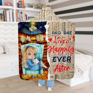 Personalized Gifts For Book Lovers Wearable Blanket Hoodie 01katn071224 - Blanket - GoDuckee