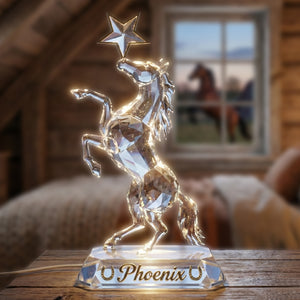 Charming Horse Rear Up Light Box - Personalized Gifts For Horse Lovers 01qhqn251225 - Light Box - GoDuckee
