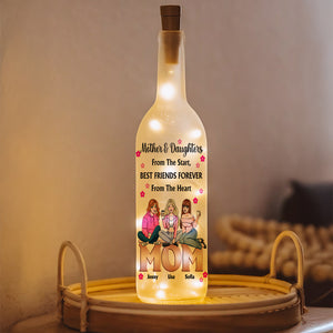 Personalized Gifts For Mom Bottle Lamp Mother And Daughters 01TOMH140225HH - Bottle Lamp - GoDuckee